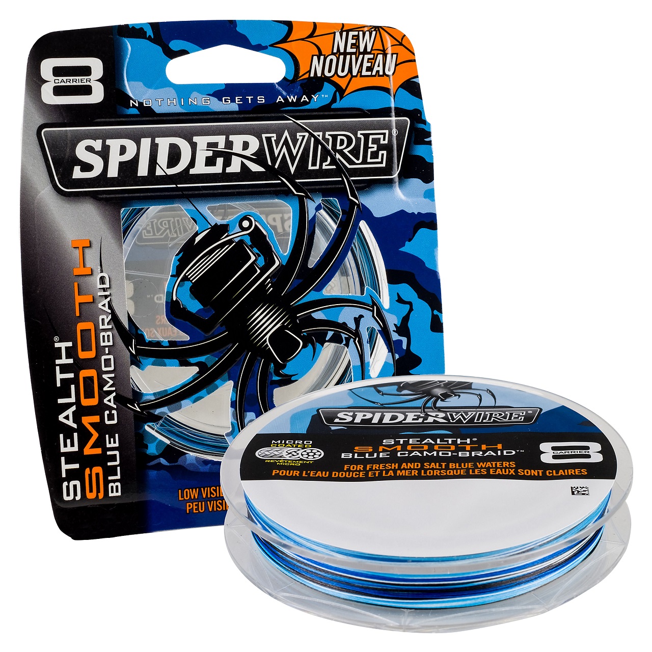 SpiderWire Stealth Smooth Blue Camo 8x 150mt